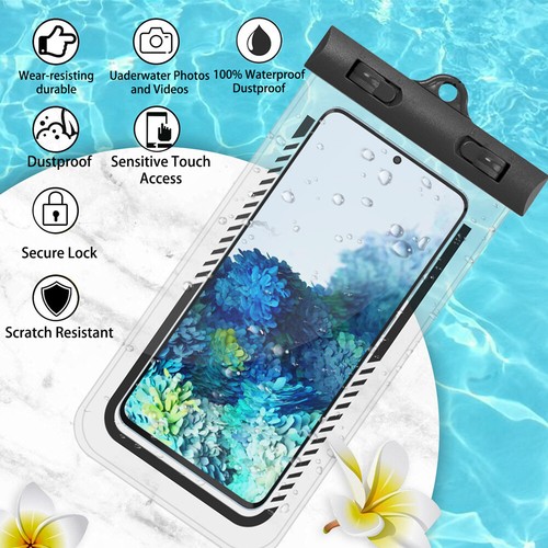 Large waterproof phone pouch - large,