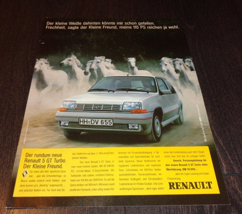 Renault turbo advertising - gt,